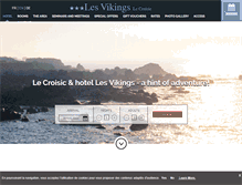 Tablet Screenshot of hotel-les-vikings.com